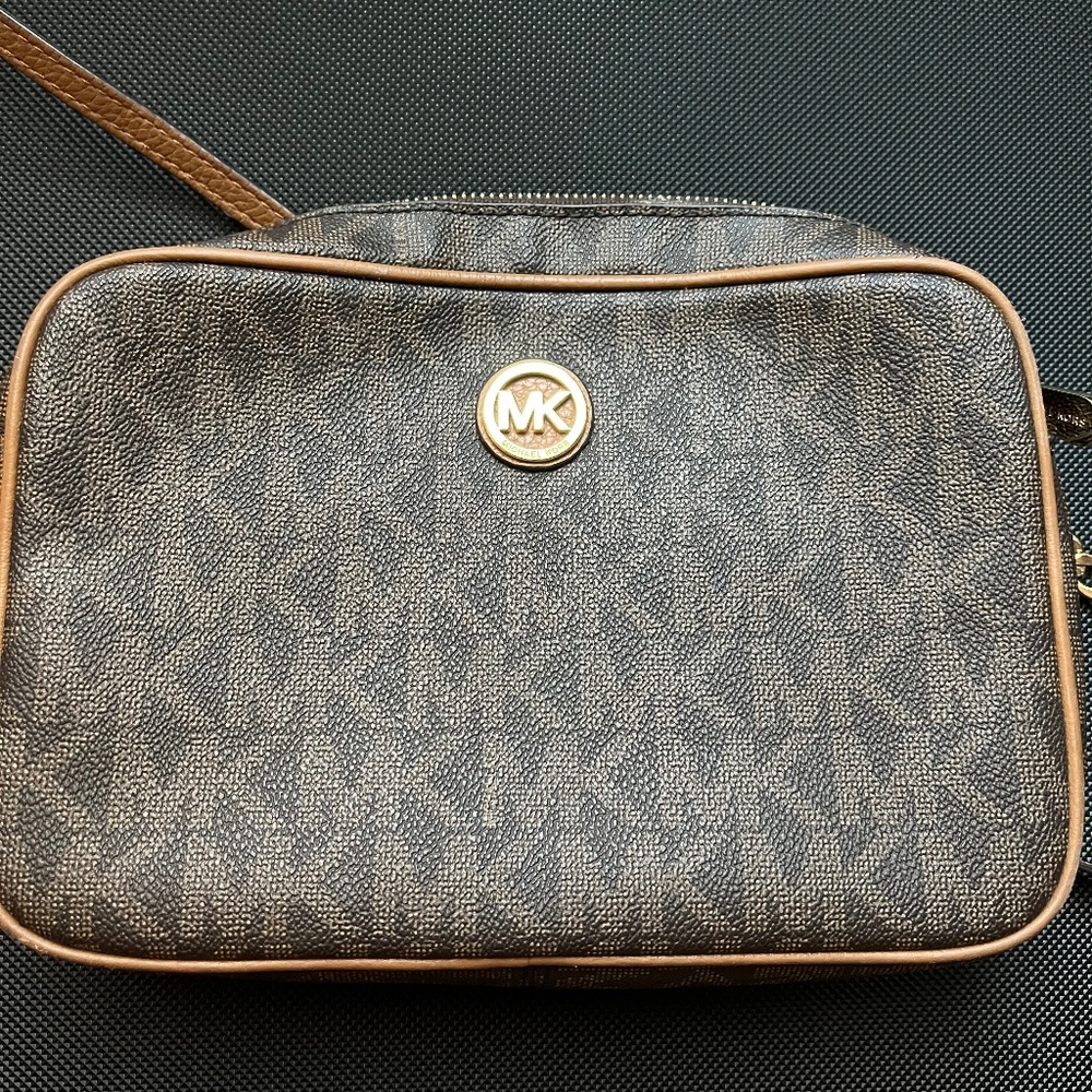 Brown Monogram Michael Kors Crossbody